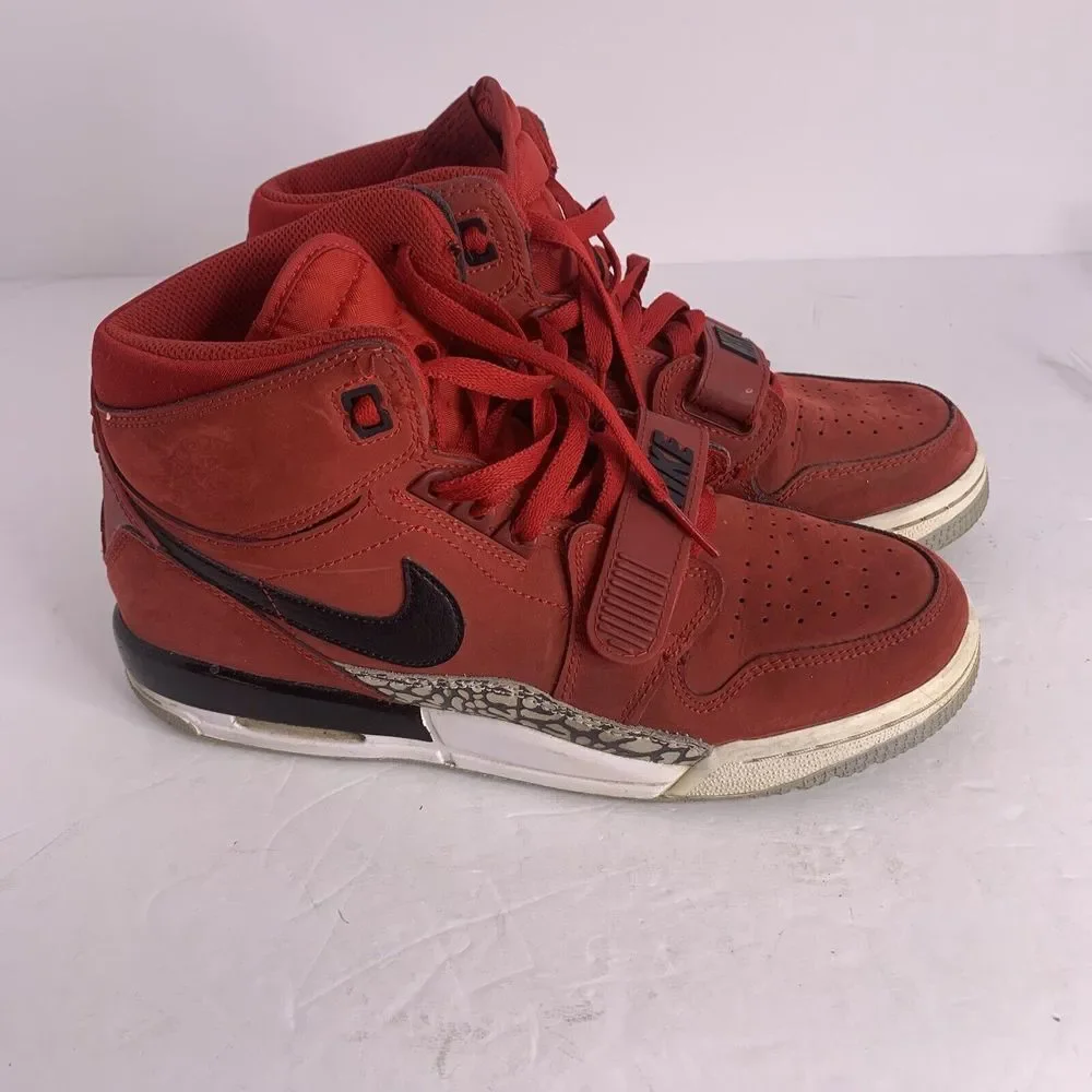 Nike AT4040-601 Air Jordan Legacy 312 Toro GS Red Suede Shoes Youth US‎ 7Y